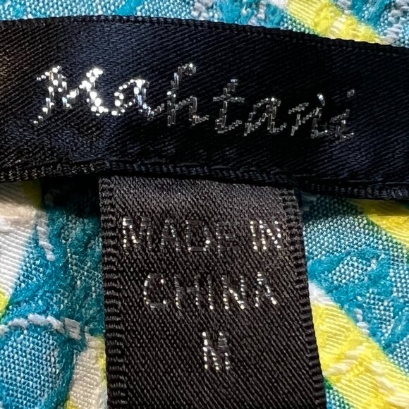 🌴Mahtani  Sz M Artistic Embroidered Moto Jacket - Edgy & Unique -Pop of Color🌴 - Picture 6 of 12